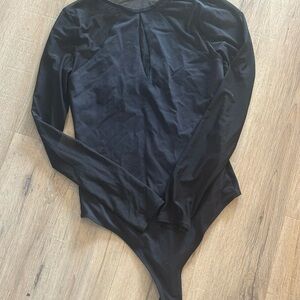 ABERCROMBIE Black Long Sleeve Bodysuit